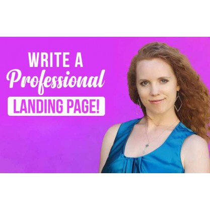 write a professional landing page